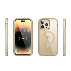 Supcase EdgeMag Hoesje met screenprotector iPhone 14 Pro Max - Goud 2