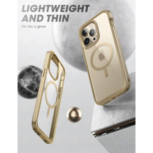 Supcase EdgeMag Hoesje met screenprotector iPhone 14 Pro Max - Goud 4
