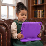 Solidenz EVA iPad Hoes voor kids – iPad 2018 / 2017 / Air 1 / Air 2 – 9.7 inch – Paars - 5
