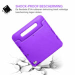 Solidenz EVA iPad Hoes voor kids – iPad 2018 / 2017 / Air 1 / Air 2 – 9.7 inch – Paars - 3