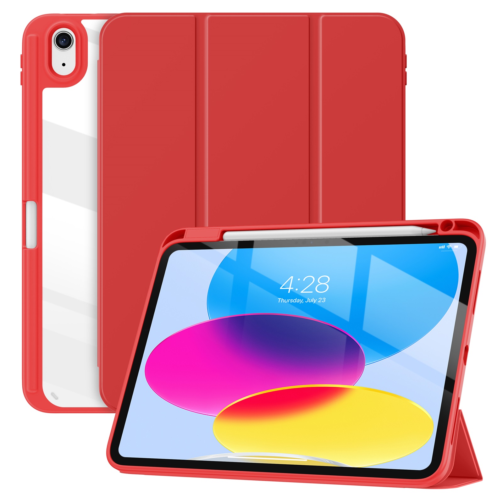 Solidenz Hybrid Hoes iPad 10 - 2022 10.9 inch - Rood 1