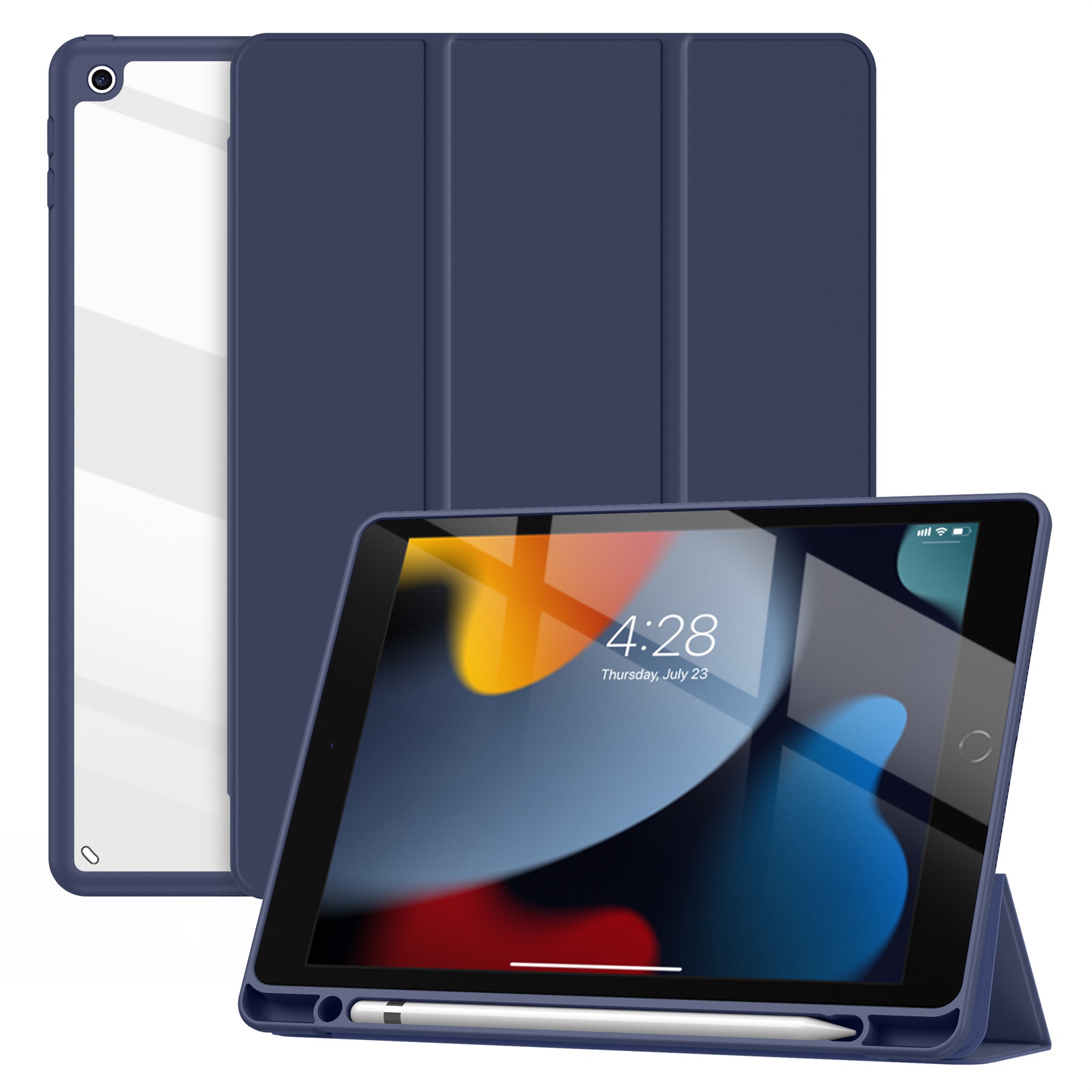 variatie Solidenz Hybrid Hoes iPad 9 / iPad 8 / iPad 7 – 10.2 inch – Donkerblauw