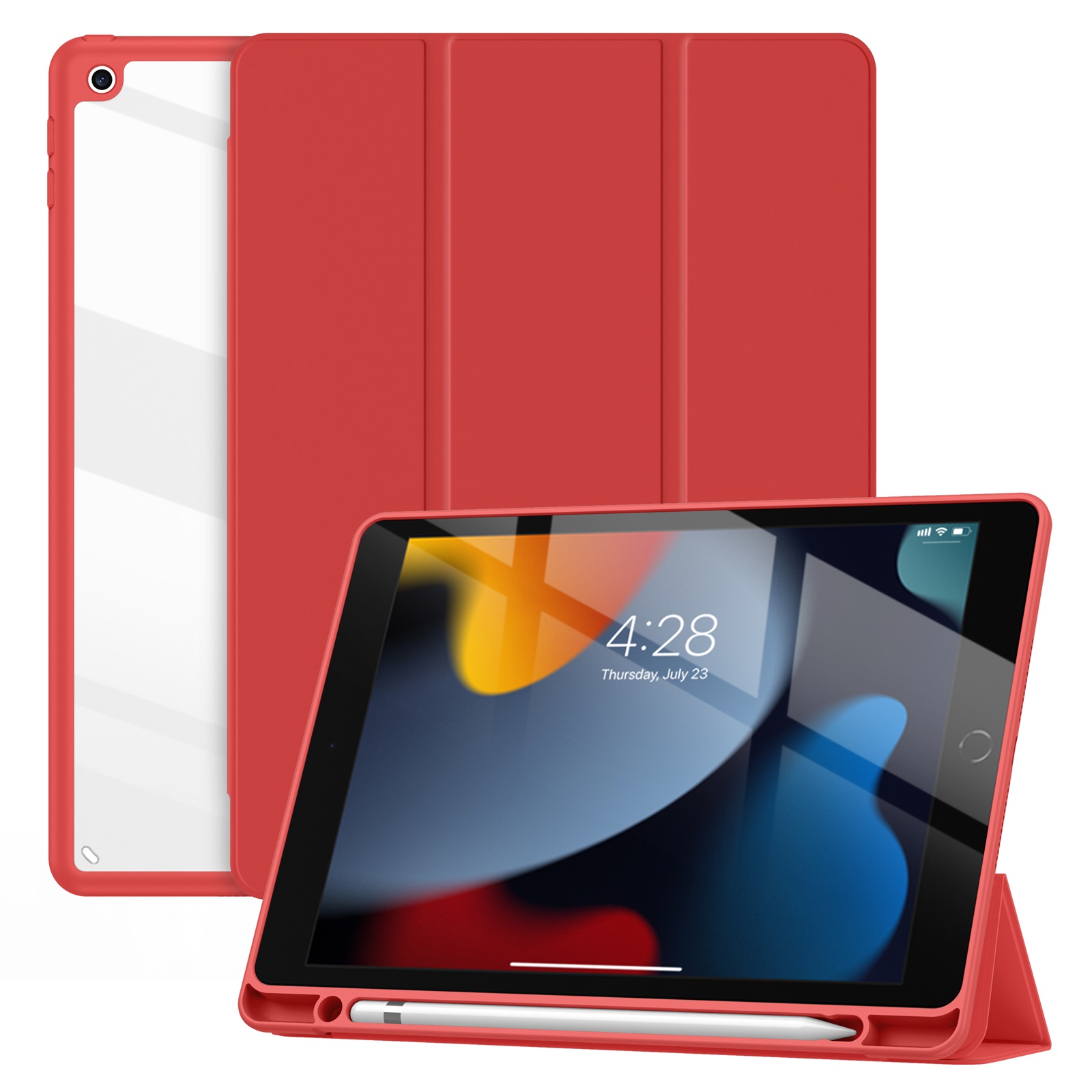 variatie Solidenz Hybrid Hoes iPad 9 / iPad 8 / iPad 7 – 10.2 inch – Rood