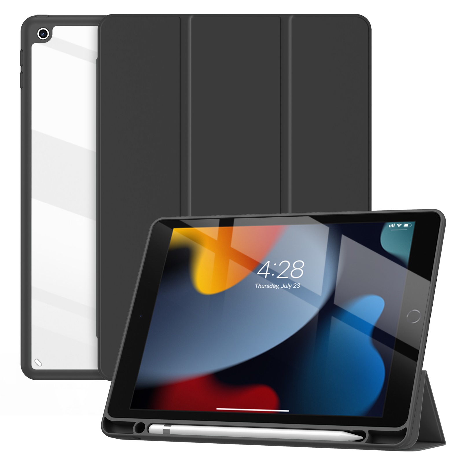 variatie Solidenz Hybrid Hoes iPad 9 / iPad 8 / iPad 7 – 10.2 inch – Zwart