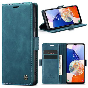Solidenz Urban Book Samsung A14 hoesje – Blauw