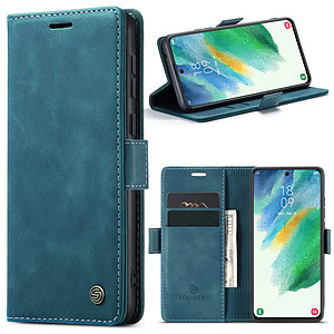 Solidenz Urban Book Samsung S21 FE hoesje – Blauw