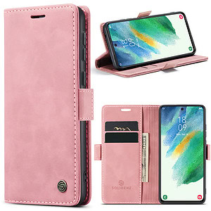 Solidenz Urban Book Samsung S21 FE hoesje – Roze