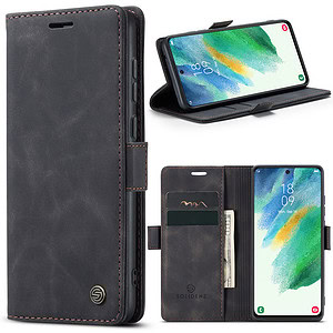 Solidenz Urban Book Samsung S21 FE hoesje – Zwart