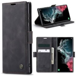 Solidenz Urban Book Samsung S22 Ultra hoesje - Zwart