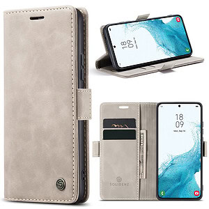 Solidenz Urban Book Samsung S22 hoesje – Beige