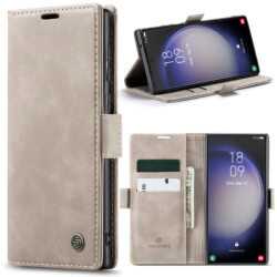 Solidenz Urban Book Samsung S23 Ultra hoesje - Beige