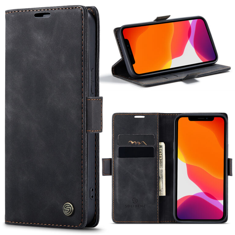 Solidenz Urban Book iPhone 14 hoesje - Zwart