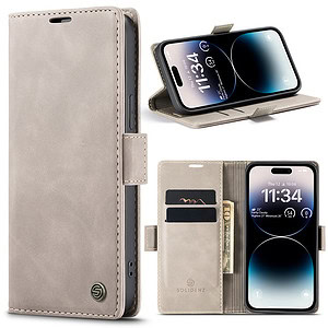 Solidenz Urban Book iPhone 14 Pro Max hoesje - Beige 1