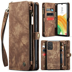 Solidenz Urban Wallet Samsung A33 hoesje – Bruin