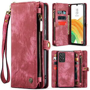 Solidenz Urban Wallet Samsung A33 hoesje – Rood