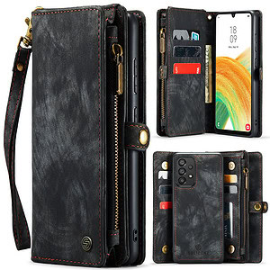 Solidenz Urban Wallet Samsung A53 hoesje – Zwart