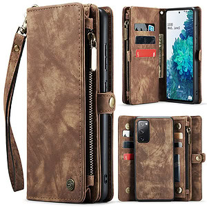 Solidenz Urban Wallet Samsung S20 FE hoesje – Bruin