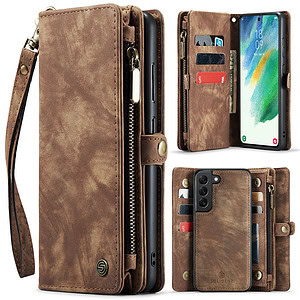 Solidenz Urban Wallet Samsung S21 hoesje – Bruin