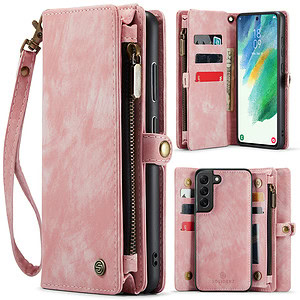 Solidenz Urban Wallet Samsung S21 FE hoesje – Roze