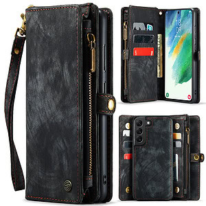 Solidenz Urban Wallet Samsung S21 FE hoesje – Zwart