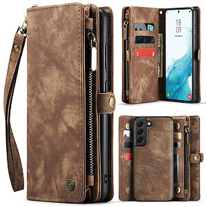 Solidenz Urban Wallet Samsung S22 hoesje - Bruin 1