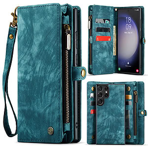 Solidenz Urban Wallet Samsung S23 Ultra hoesje – Blauw