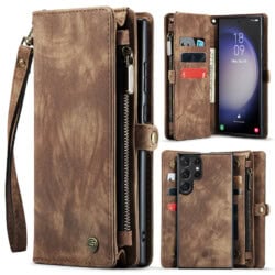 Solidenz Urban Wallet Samsung S23 Ultra hoesje - Bruin