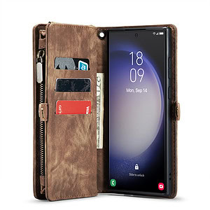 Solidenz Urban Wallet Samsung S23 Ultra hoesje - Bruin 4