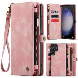 Solidenz Urban Wallet Samsung S23 Ultra hoesje – Roze