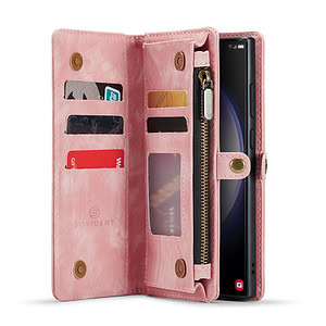 Solidenz Urban Wallet Samsung S23 Ultra hoesje - Roze 3