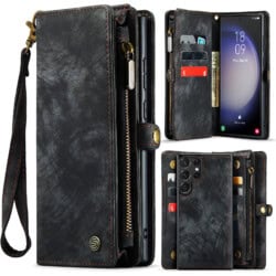 Solidenz Urban Wallet Samsung S23 Ultra hoesje - Zwart