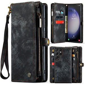 Solidenz Urban Wallet Samsung S23 Ultra hoesje – Zwart