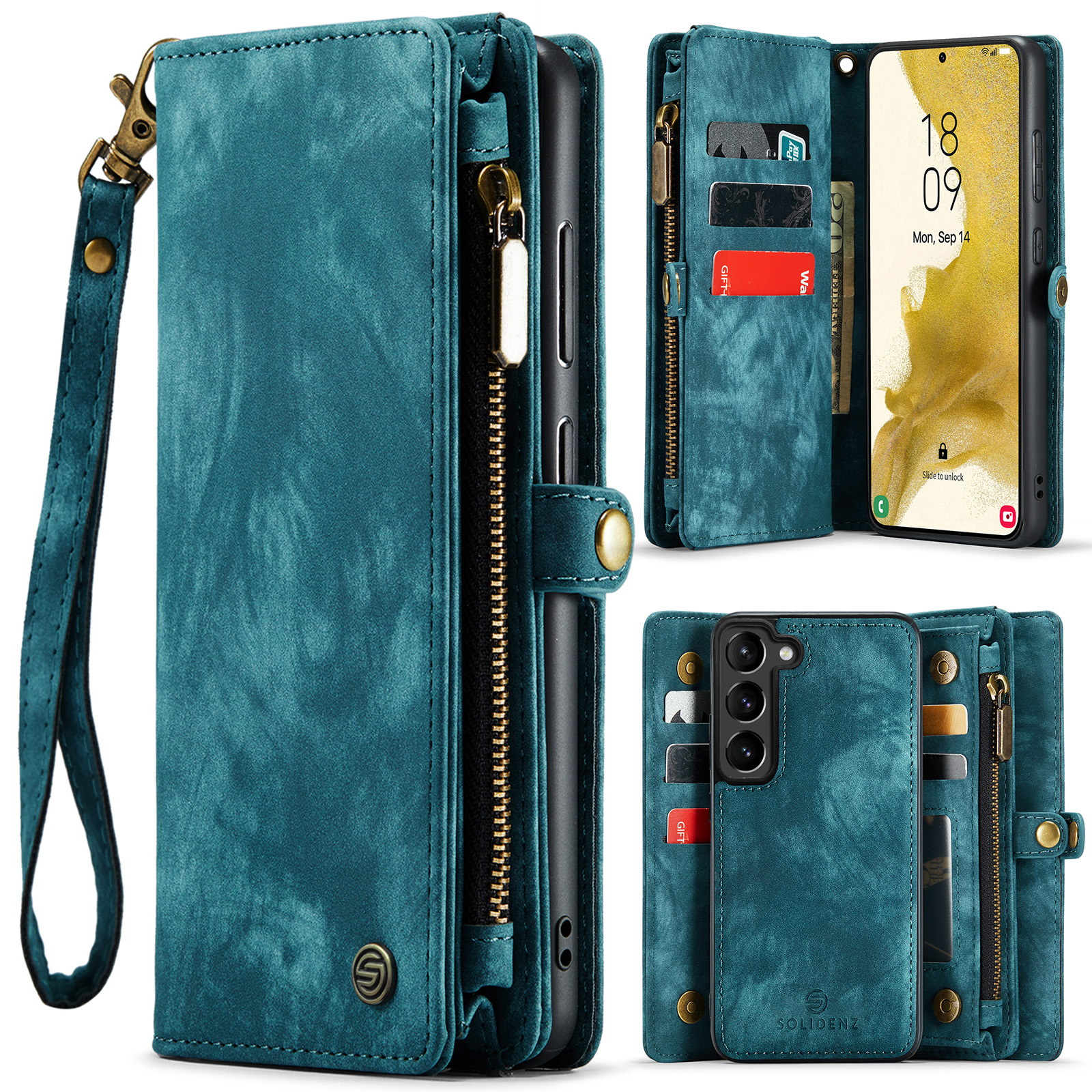 variatie Solidenz Urban Wallet Samsung S23 hoesje – Blauw