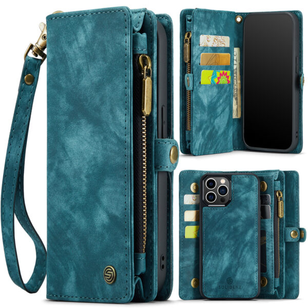 Solidenz Urban Wallet iPhone 12 Pro Max hoesje - Blauw