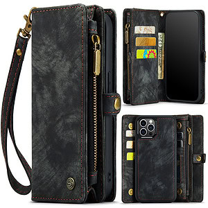 Solidenz Urban Wallet iPhone 12 / 12 Pro hoesje – Zwart