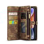 Solidenz Urban Wallet iPhone 13 hoesje – Bruin - 2