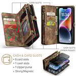 Solidenz Urban Wallet iPhone 13 hoesje – Bruin - 6
