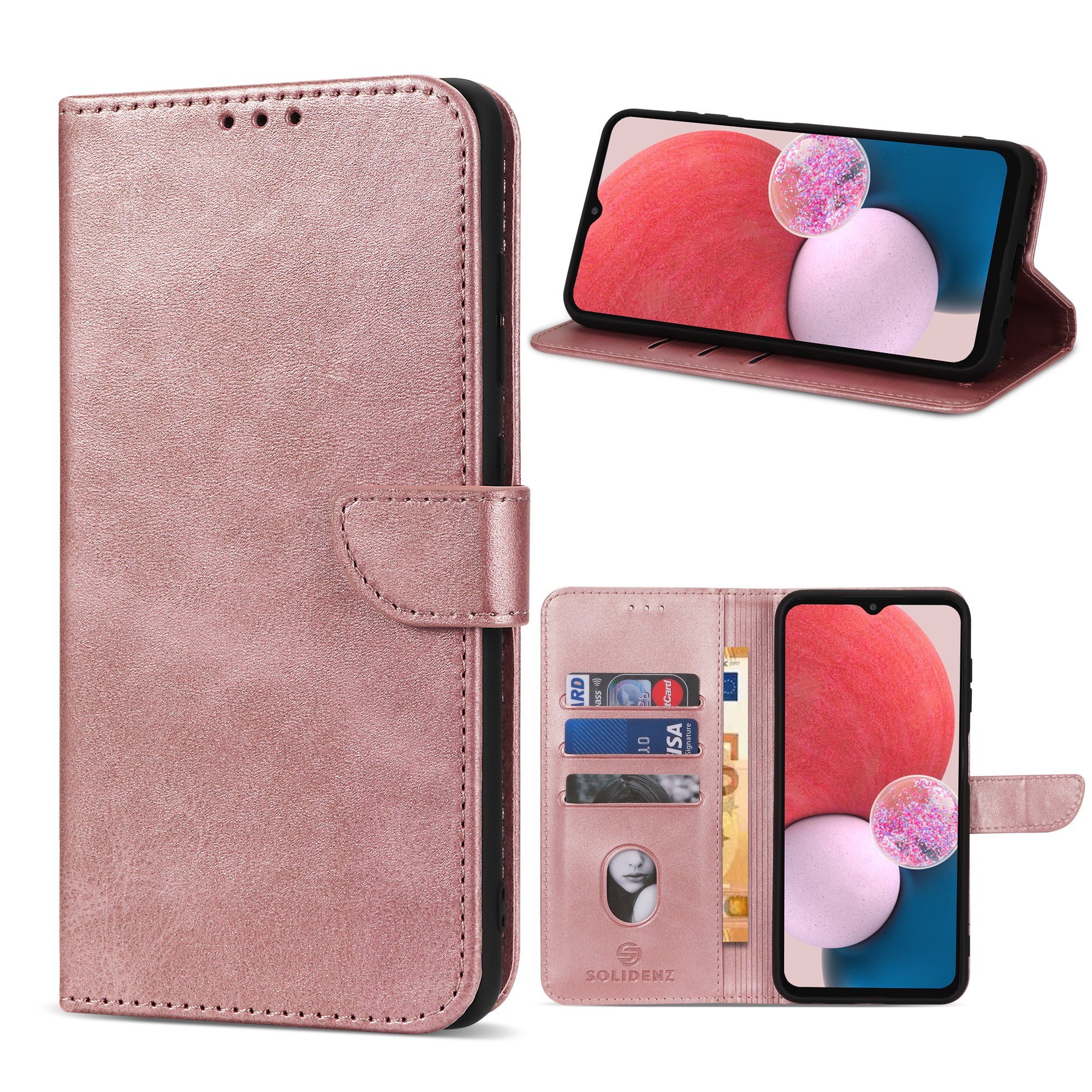 Solidenz bookcase Samsung A13 4G - Roségoud