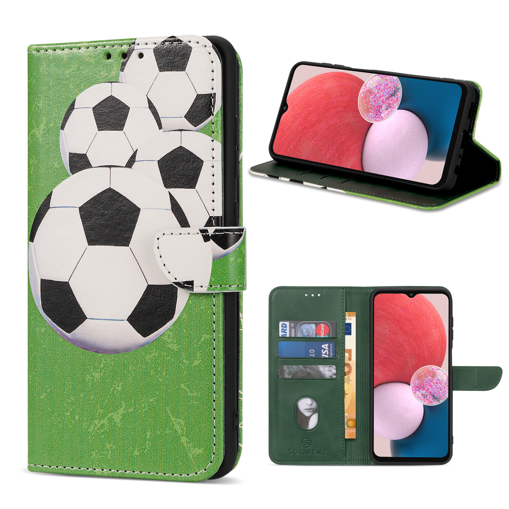 Solidenz bookcase Samsung A14 - Voetbal Main Image