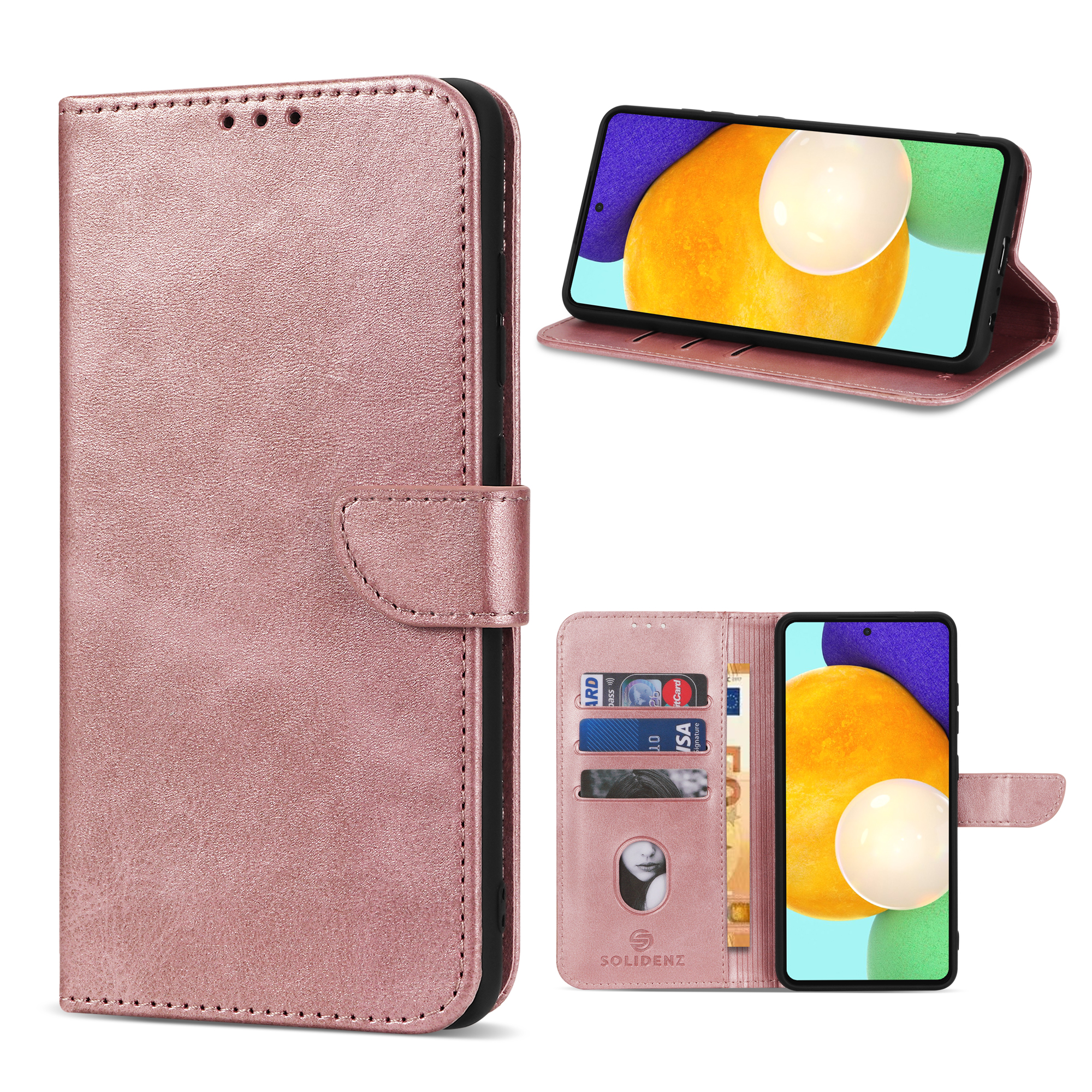 variatie Solidenz bookcase Samsung Galaxy A55 – Roségoud