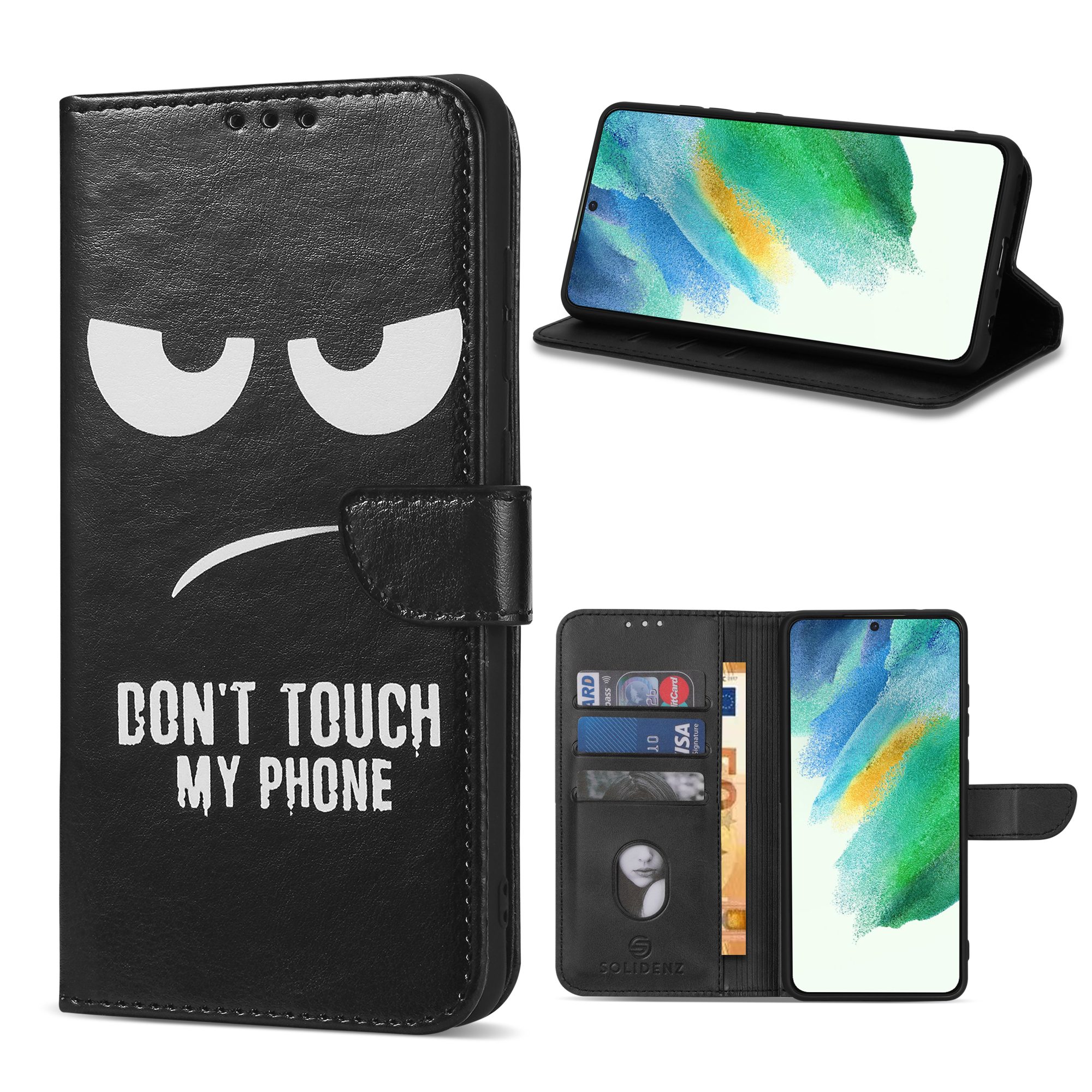 variatie Solidenz bookcase Samsung S21 FE – Don’t Touch Me