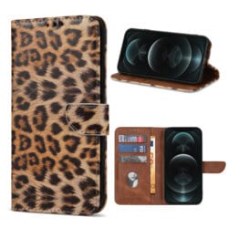 Solidenz bookcase iPhone 12 Pro Max - Luipaard