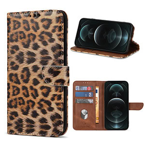 Solidenz bookcase iPhone 12 Pro Max – Luipaard