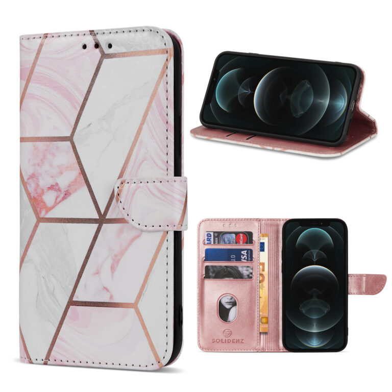 Solidenz bookcase iPhone 12 Pro Max - Marmer