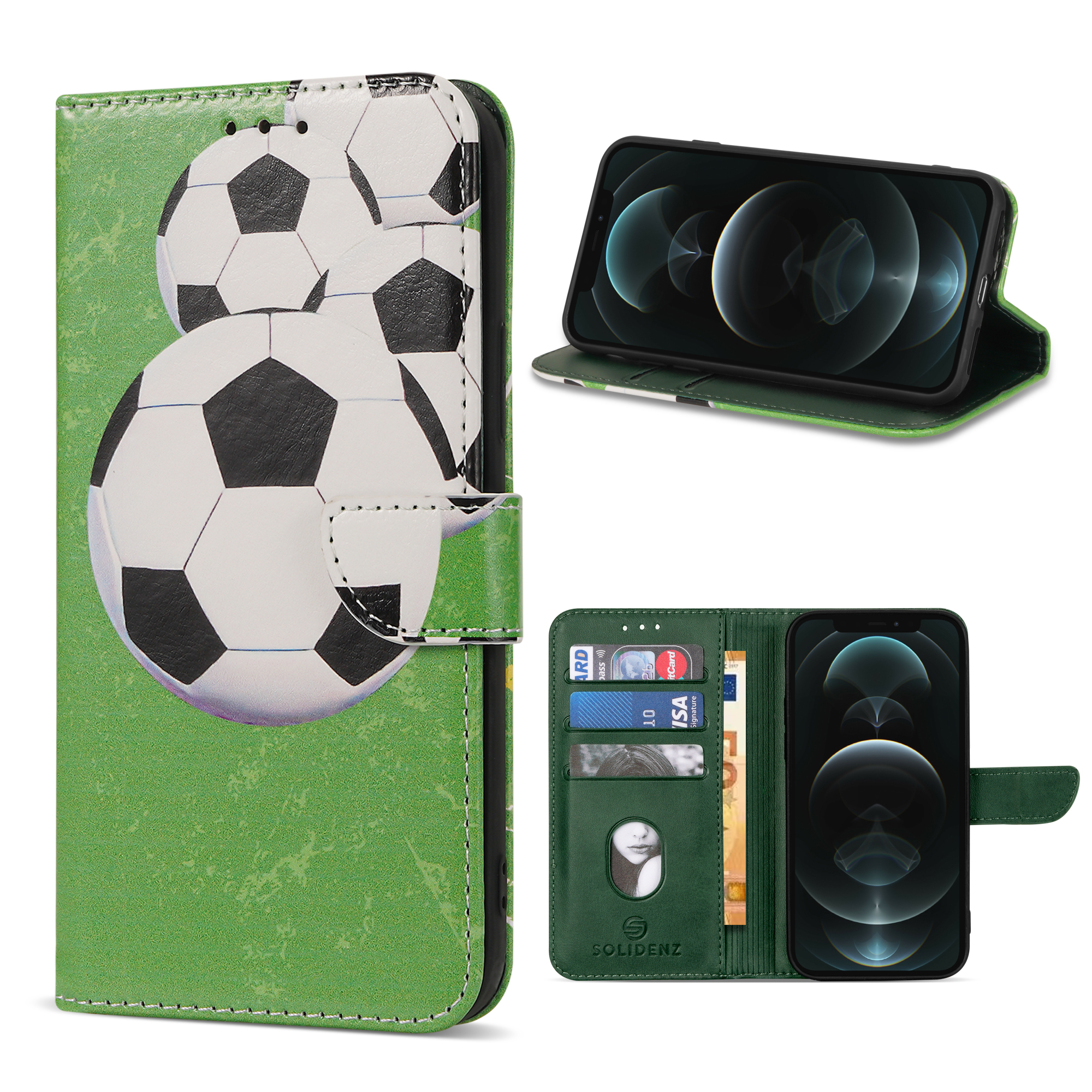 variatie Solidenz bookcase iPhone 12 Pro Max – Voetbal