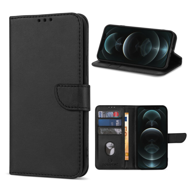 Solidenz bookcase iPhone 11 - Zwart