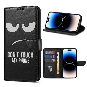 Solidenz bookcase iPhone 14 Pro Max - Don't Touch Me 1