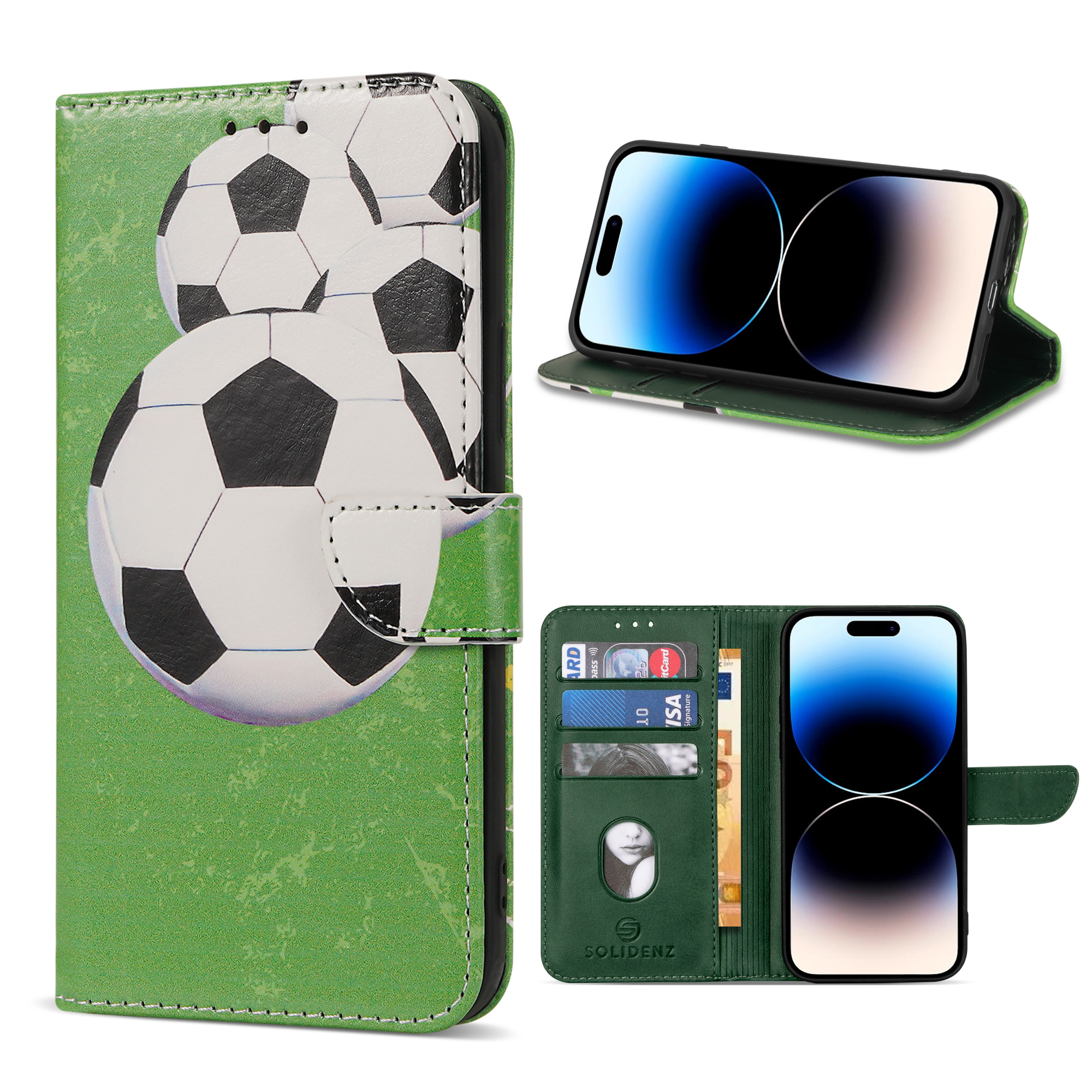 variatie Solidenz bookcase iPhone 14 Pro Max – Voetbal