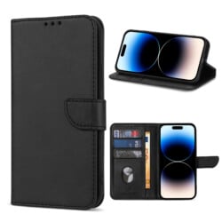 Solidenz bookcase iPhone 14 Pro Max - Zwart