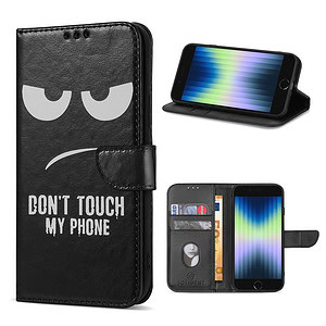 Solidenz bookcase iPhone SE (2022 2020) - iPhone 8 en iPhone 7 - Don't Touch Me 1